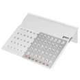 thumbnail image 3 of FESTFENDS Perpetual Standing Calendar Desk Ultra Thin Metal White Desktop Date Display for Home, 3 of 6