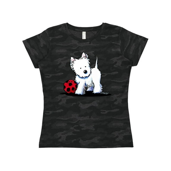 Inktastic Westie with Ball Women's T-Shirt