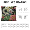 thumbnail image 5 of Nawypu Chinoiserie Animal Dragon Pillow Covers,Chinoiserie Pillow Covers Outdoor Decorative Pillow Covers for Couch Bed Sofa Cushion Farmhouse Pillowcases, 5 of 5