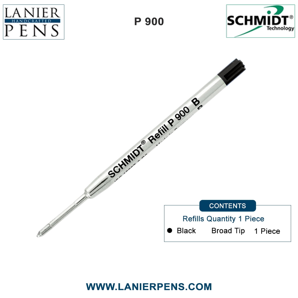 Schmidt Black Ballpoint Fit Parker- Broad Point refill