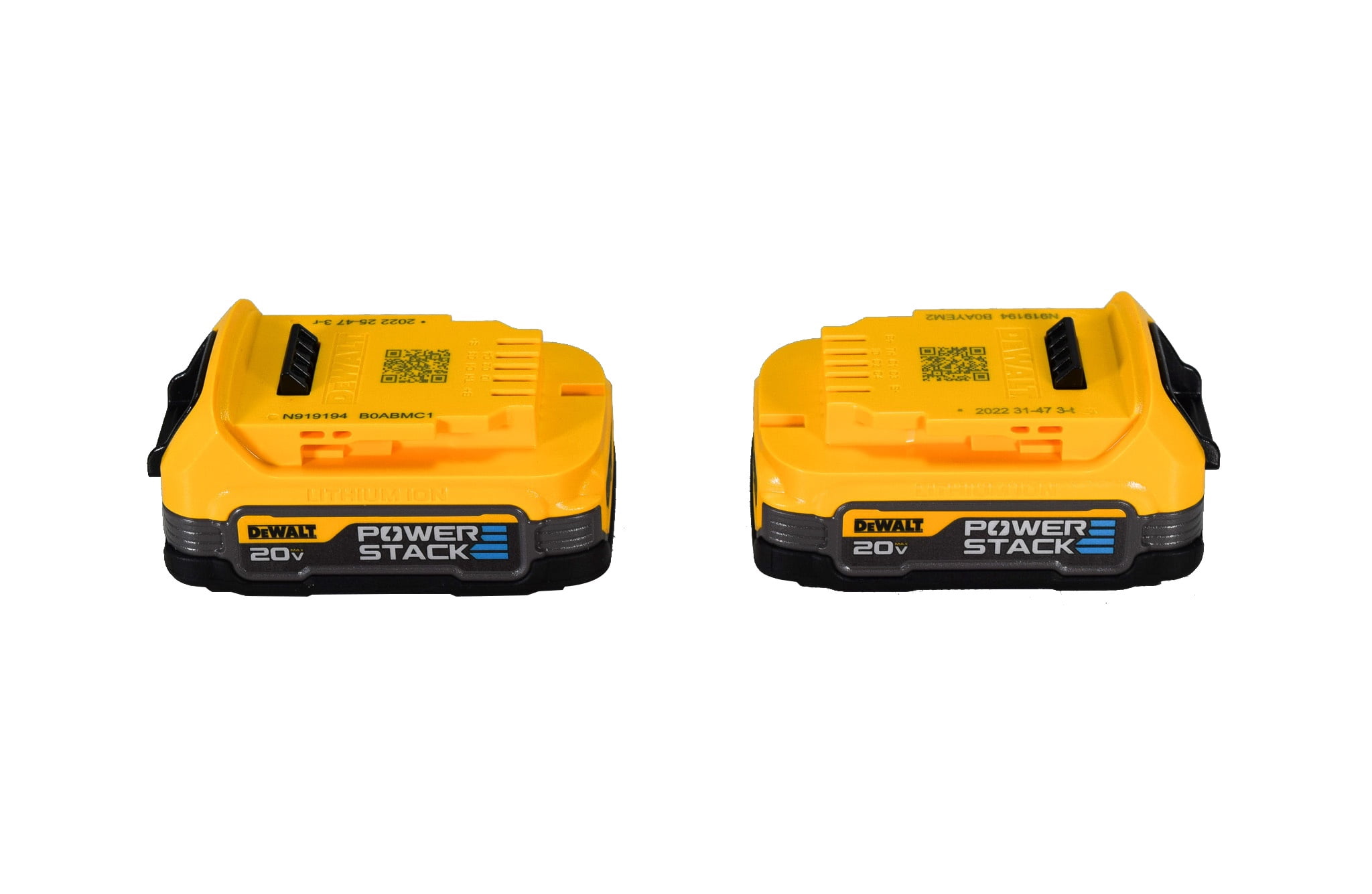 DEWALT 20V MAX POWERSTACK 1.7Ah Compact Battery Pack 2-Pack (DCBP034-2) – 50% More Power, 25% Smaller Size, Fast Charging