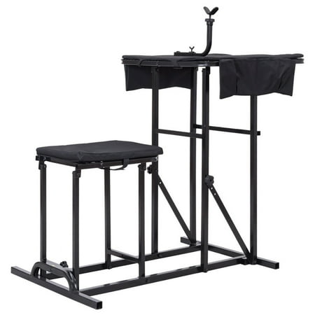 Topcobe Foldable Shooting Bench with Adjustable Height Table Ambidextrous Design Weatherproof Top and Seat for Outdoor Range Shooting and Cleaning