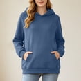 thumbnail image 4 of WAGUTH Maternity Nursing Hoodie for Women Long Sleeve Pullover Sweatshirt with Discreet Breastfeeding Zippers and Pocket for Fall Winter, 4 of 6