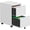 White, variant on Kooyon 2 Drawer Rolling File Cabinet with Lock, Under Desk Metal Filing Cabinet for Home Office, White, Fits Legal/Letter/A4, Assembly Required