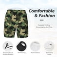 thumbnail image 3 of Balery Camouflage Dinosaur Bañador para hombre, shorts de playa de secado rápido con entrepierna y forro de compresión-3X-Large, 3 of 6