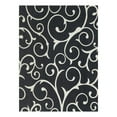 thumbnail image 3 of Unique Loom Decatur Collection Area Rug - Scroll (7' 5" x 10' Rectangle Black/Ivory), 3 of 7