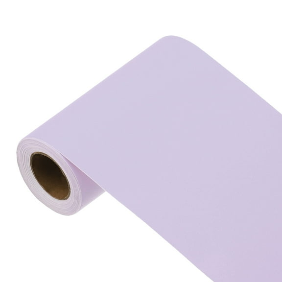 Uxcell 197"x3.9" Purple Wallpaper, Peel and Stick Wallpaper, Purple Contact Paper Solid Color Vinyl Self-Adhesive Wall Paper Decorative for Wall Covering