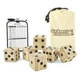 thumbnail image 1 of GoSports Giant 3.5inch Wooden Playing Dice Set Family Outdoor Backyard Lawn Game, 1 of 7