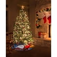 thumbnail image 5 of Christmas Christmas Tree Skirt 48 Inches Large Christmas Skirt Tree, Blue Snowman Pine Cones Xmas Winter Snowflake Tree Skirt Christmas Decorations for Fireplace Party Holidays Indoor Outdoor, 5 of 7
