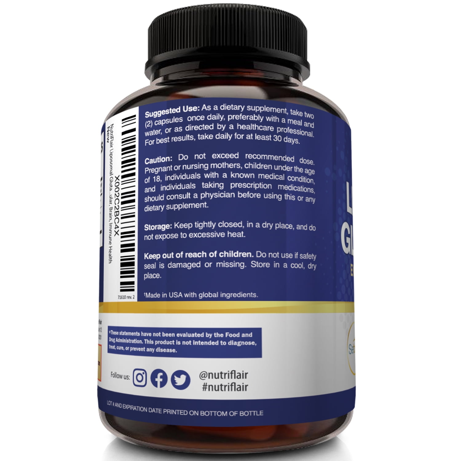 nutriflair liposomal glutathione Aurora Nutrascience Mega-Pack+®, Liposomal Glutathione, 32 Packets, 0.68 fl  oz (20 ml) Each : Target main image 1