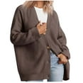 thumbnail image 1 of Styesk Cardigan pour Femmes Cardigan Tricoté à Boutons à Manches Longues, Coupe Ample et Tendance pour Femmes, 1 of 5
