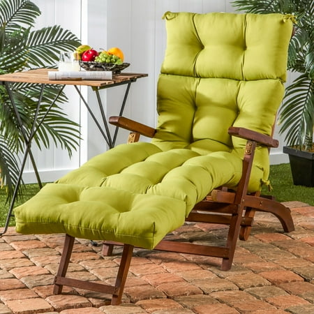 Greendale Home Fashions 72-inch Outdoor Kiwi Chaise Lounger Cushion
