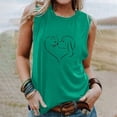 thumbnail image 2 of Camiseta Sin Mangas Para Mujer Camisetas Sin Mangas Cuello Redondo de Moda Impreso Casual Odeerbi ODB165358, 2 of 5