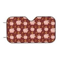thumbnail image 4 of Uemuo Cute Pig with Coins Pattern Accordion Car Windshield Sun Shade, Foldable Reflective Sun Visor for Car, Reflector Windshield Sunshade-, 4 of 7