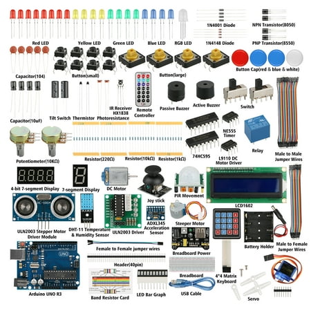 Ultimate Starter Learning Kit for Arduino UNO R3 Board LCD 1602 Servo