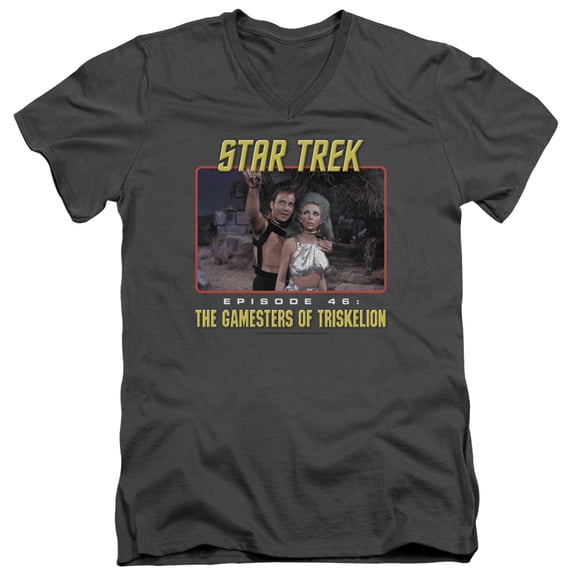 Star Trek - Episode 46 - Slim Fit V Neck Shirt - X-Large