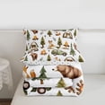thumbnail image 5 of Erosebridal Kids Camping Themed Twin Comforter Sets,Rustic Farmhouse Style Bedding Set For Boys,Reversible,2pcs, 5 of 7