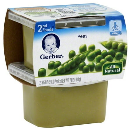 Gerber Gerber 2nd Foods Peas, 2 ea