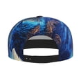 thumbnail image 2 of Hirioo Moonlit Blue Wolf for Baseball Cap Men Cap Flat Brim for Men Women Teens Adjustable Baseball Cap, 2 of 7