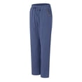 thumbnail image 4 of vigerkar Women's Cotton Linen Casual Pants Elastic Waisted Drawstring Pockets with Palazzo Trousers Business Pants BU1, XL, 4 of 6