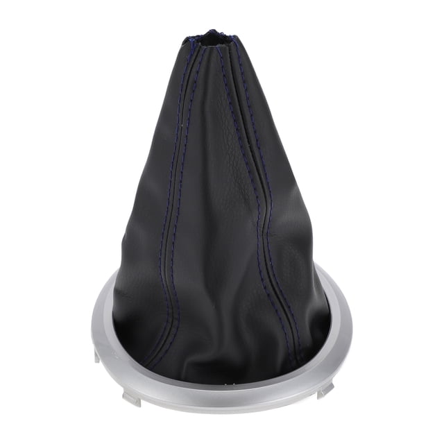 Cubierta de Bota de Palanca de Cambios Unique Bargains para Suzuki Swift 2005-2010 Tono Plateado Mate Negro Azul Cubierta de Pomo de Palanca de Cambios Cuero Sintético 1 Pc