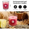 thumbnail image 3 of Velas aromáticas YOROXRG, jazmín, rosa, vainilla y bergamota, paquete de 20, 3 of 7