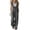 Dark Gray, variant on Ruffle Trim Wide Leg Jumpsuits for Women V-Neck Sleeveless Smocked Elastic Waist with Pockets Loose Casual Summer Overalls