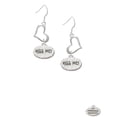 thumbnail image 4 of Delight Jewelry Silvertone Kiss Me ''I'm Magically Delicious'' Open Heart French Earrings, 4 of 4