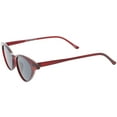thumbnail image 3 of Retro Cat Eye Sunglasses Slim Arms Neutral Colored Lens 52mm (Red / Smoke), 3 of 4