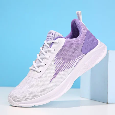 

Lightweight Mesh Sneakers Breathable Mesh Lace-Up Running Shoes Casual & Stylish Women‘s Footwear