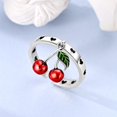 thumbnail image 2 of Anillo PARCOM S925 de plata de ley ajustable en cerezo para mujer, 2 of 7