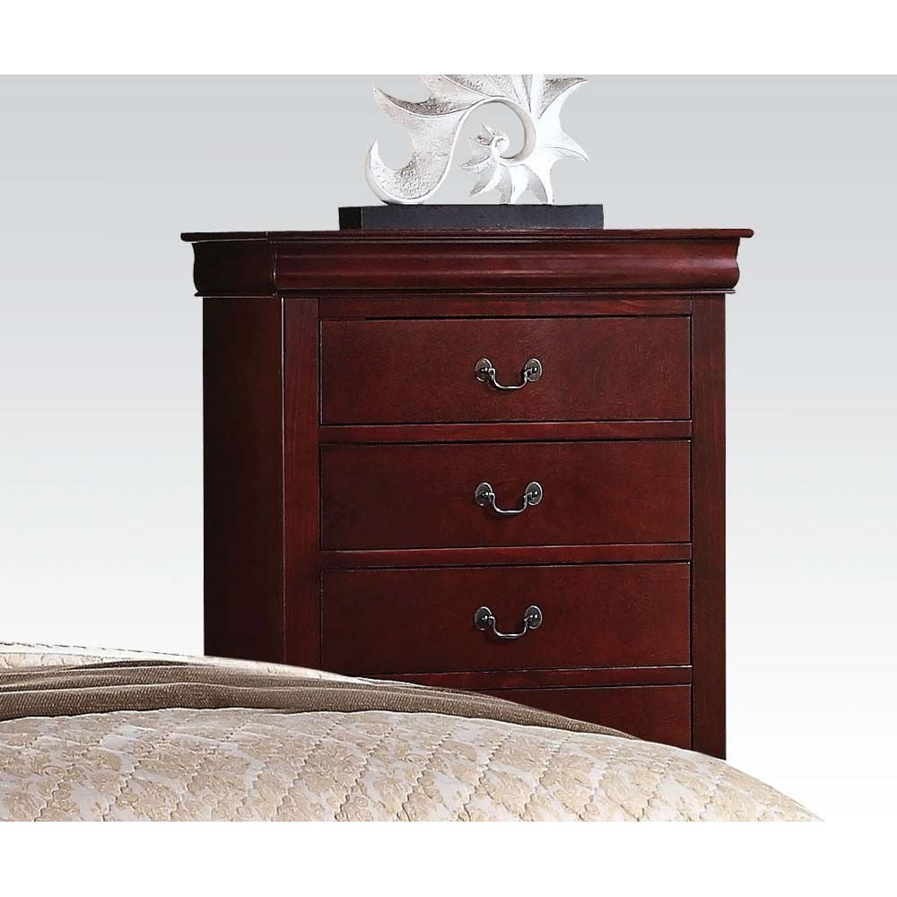 Elegant Black 5-Drawer Chest with Brushed Nickel Hardware