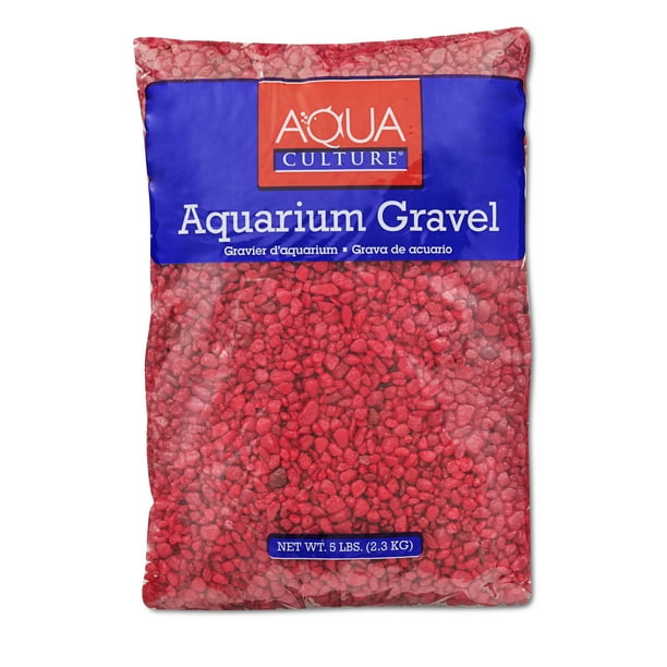 (3 Pack) Aqua Culture Aquarium Gravel, Red, 5Pound