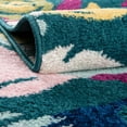 thumbnail image 3 of Rugs.com Bloom Collection Rug – 8' x 10' Teal Medium-Pile Rug Perfect For Living Rooms, Large Dining Rooms, Open Floorplans, 3 of 6