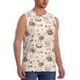 thumbnail image 2 of Fotbe Chicken With Floral Men's Camiseta sin Mangas Estampada para Hombres, Playera Casual para Gimnasio, Entrenamiento, Playa-Small, 2 of 7