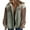 A Green, variant on EVALESS Shacket for Women Winter Corduroy Jackets Long Sleeve Button Down Oversized Jacket Colorblock Raw Hem Hooded Coats