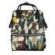 thumbnail image 1 of Easygdp Colorful Bulldog Duo para Bolsa de Bebé de Gran Capacidad con Múltiples Bolsillos, Bolsa de Pañales para Padres, Bolsa de Viaje Organizada y Elegante, 1 of 6