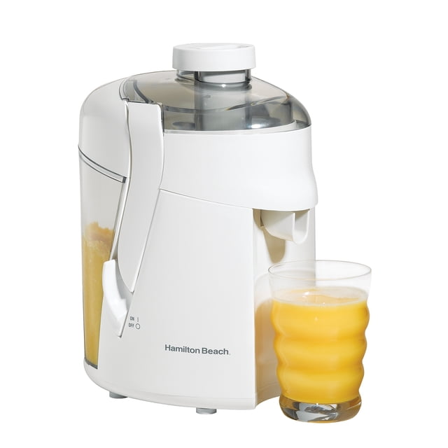 Extractor de jugos Hamilton Beach 67800 con motor de 350 Watts cortador colador de acero inoxidable