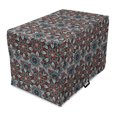 thumbnail image 1 of Ottoman Dog Crate Cover, Vintage Floral Motifs from Culture Ornamental Art Style Folkloric Print, Easy to Use Pet Kennel Cover for Medium Large Dogs, 35" x 23" x 27", Multicolor, by Ambesonne, 1 of 6
