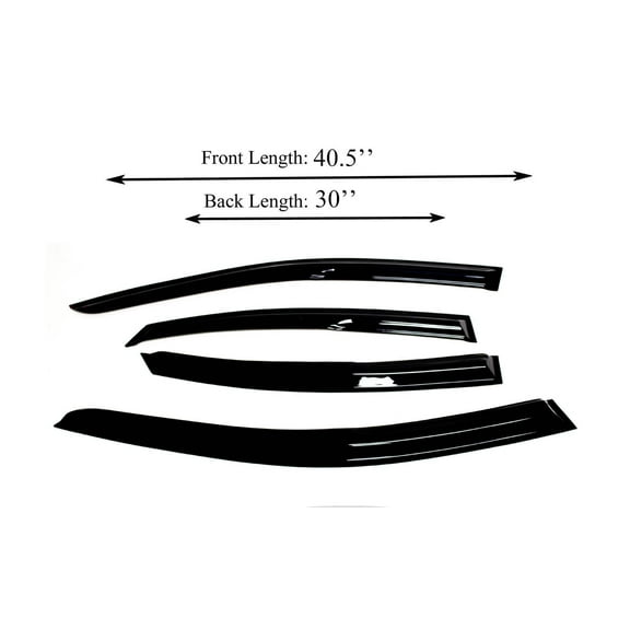 Fits Kia Forte 2019-2023 Window Visor Sun Deflector Rain Guards 2mm Thickness, 4 Pcs