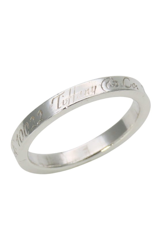 Pre-Owned Tiffany & Co. Notes Narrow New York Ring, SV925, Women's.