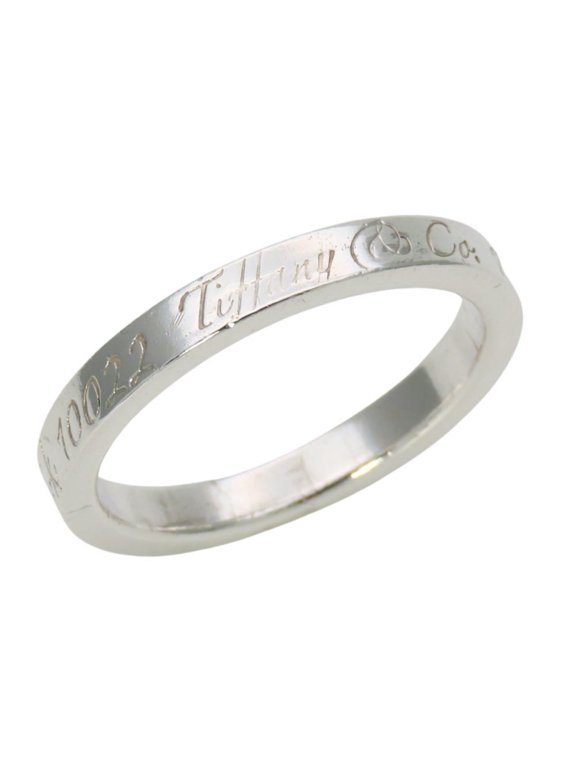 Pre-Owned Tiffany & Co. Notes Narrow New York Ring, SV925, Women's.