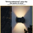 thumbnail image 4 of Toystoory Lámpara de pared LED Solar IP65 Impermeable 3lm Valla Jardín Luz Pasillo Interior Auto-on Paisaje Iluminación Luz cálida Type3 NO3, 4 of 6