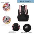 thumbnail image 4 of FORMRS Unisex School Backpack 17" Student Travel Bag with Laptop Compartment, Light Pink Doughnuts, 4 of 7