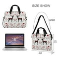 thumbnail image 3 of 16" Laptop Briefcase for Work Travel Laptop Shoulder Bag Carrying Handbag Laptop Case Reindeer Pattern, 3 of 8