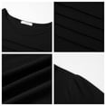 thumbnail image 6 of UVN Short Sleeve Blouse for Women Summer Dressy Casual Crewneck Shirt Pleated Tunic Tops, 6 of 9