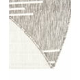 thumbnail image 5 of Unique Loom Outdoor Modern Collection Area Rug - Tambor (6' Round Gray/Ivory), 5 of 6
