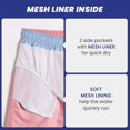 thumbnail image 3 of Bañador maamgic de poliéster rosa liso para hombre, talla grande, 3 of 4