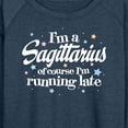 thumbnail image 3 of Instant Message - I'm A Sagittarius - Women's Lightweight French Terry Long Sleeve Shirt, 3 of 6