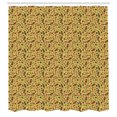 thumbnail image 2 of Ambesonne Autumn Shower Curtain, Vintage Colorful Leaves Plot, 69"Wx75"L, Burnt Orange and Olive Green, 2 of 4